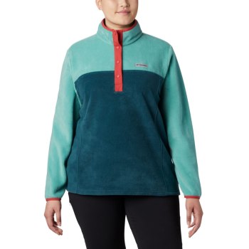 Columbia Ženske Puloveri - Benton Springs Half Snap Plus Size Bakrene | BFEA-49236
